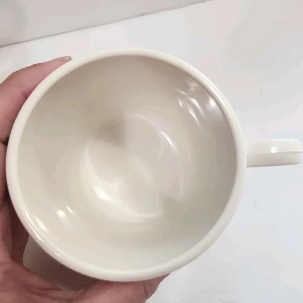 Set of 6 Vintage Corelle Abundance Coffee Cups Flat Bottom Mugs